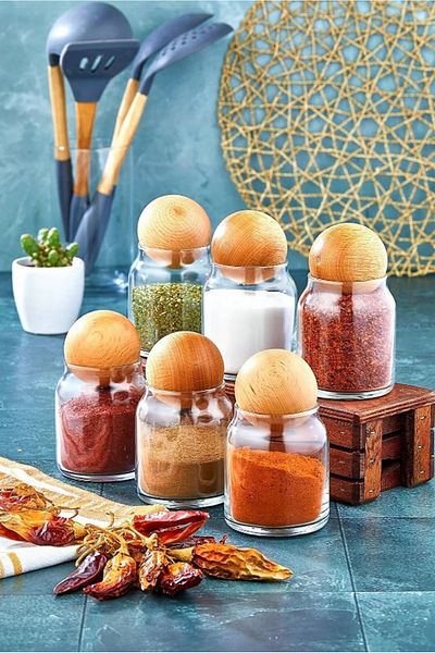 ŞAKİLATA CONCEPT 6-Piece 300ML Glass Jar with Ball Lid