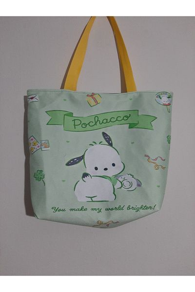owl bag Sanrio Kawai - Geantă de umăr din material textil cu model pochacco