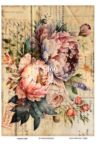 LİNEART Pirinç Dekopaj Kağıdı No:L5960- 29X42cm