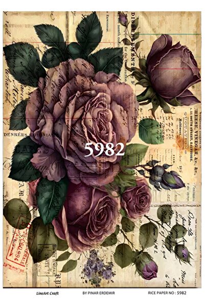 LİNEART Pirinç Dekopaj Kağıdı No:L5982- 29X42cm