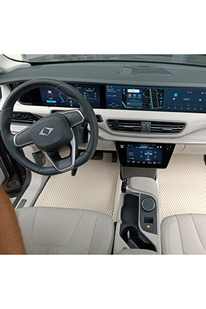 Genel Markalar TOGG T10X HÜCRELİ PREMİUM EVA PASPAS BEYAZA GRİ ŞERİT