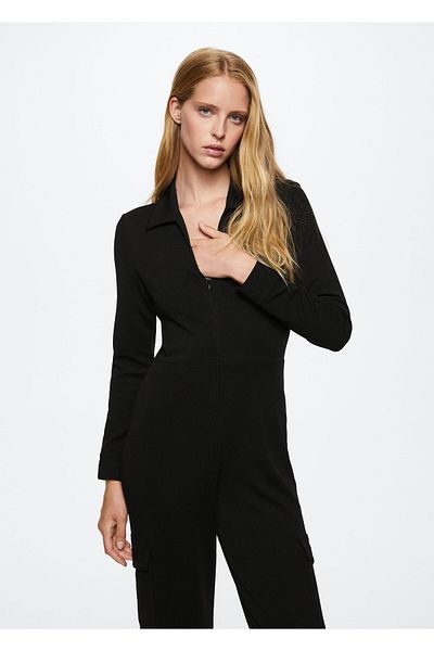 MANGO Woman Black Women's Jumpsuit37065962