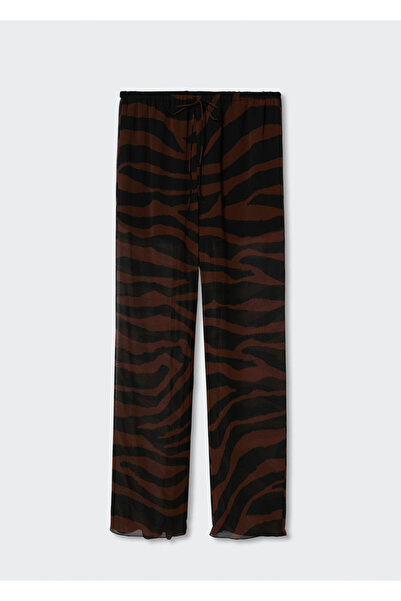 MANGO Woman Siyah Kadın Pantolon  37094392