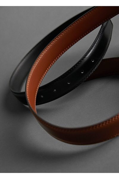 MANGO Man Brauner Herrengürtel für Erwachsene37072520