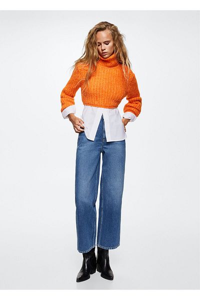 MANGO Woman Orange Women's Sweater37005967