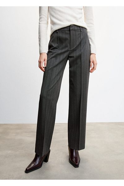 MANGO Pantaloni de damă gri 37049805