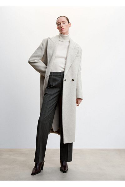 MANGO Pantaloni de damă gri 37049805