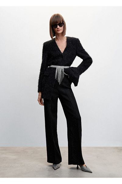 MANGO Woman Black Women's Jacket37079104
