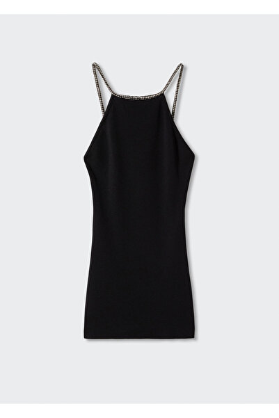 MANGO Woman Siyah Kadın Elbise  37089205
