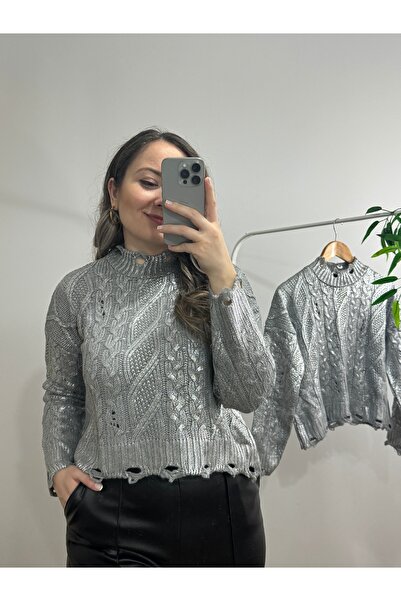 firstchangeoffical VARAKLI SAÇ ÖRGÜLÜ KAZAK