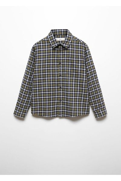 MANGO Kids Normaler Schnitt – Hemd mit Karo-Details