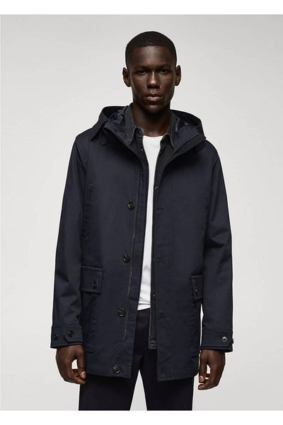 MANGO Man Parka mit Taschen und Kapuze