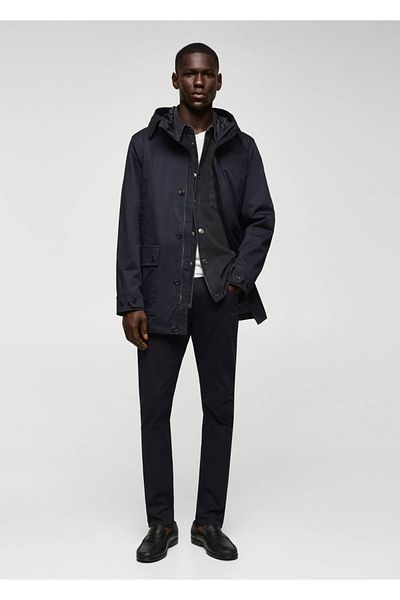 MANGO Man Parka mit Taschen und Kapuze