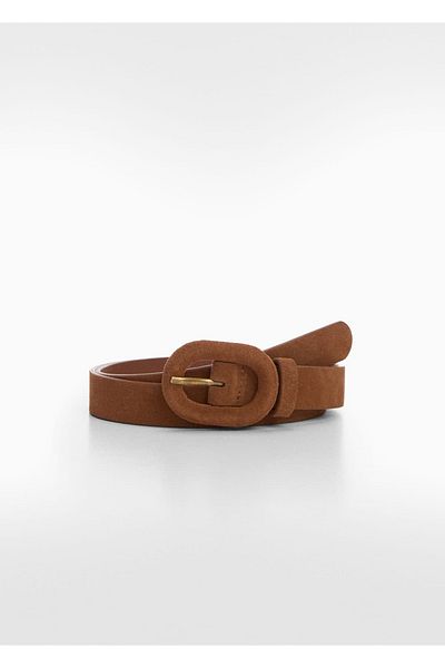MANGO Woman Ledergürtel – breites Schnallendesign