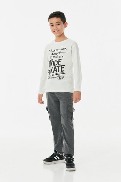 Fulla Moda Φούτερ Jogger Boy's Cargo Pocketed