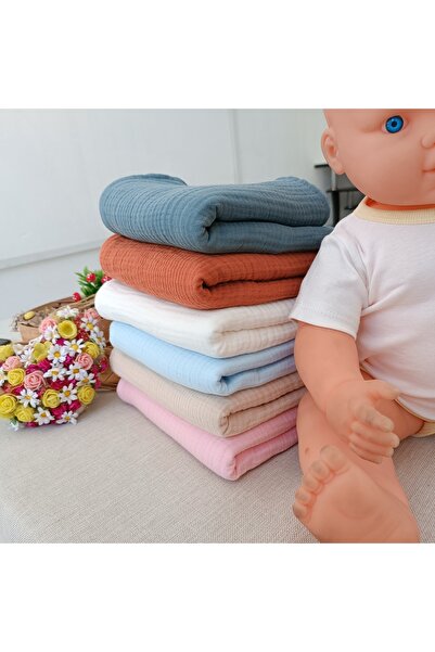 Tomuycuk 4 Layers Muslin Baby Blanket 80x90cm Multi-Purpose Blanket Towel Newborn Gift