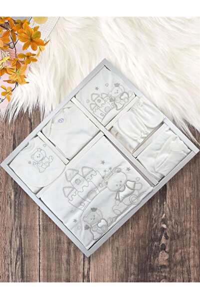 Kinder Baby طقم خروج من المستشفى مكون من 10 قطع من Zıpır Baby Cotton Sev Cast...