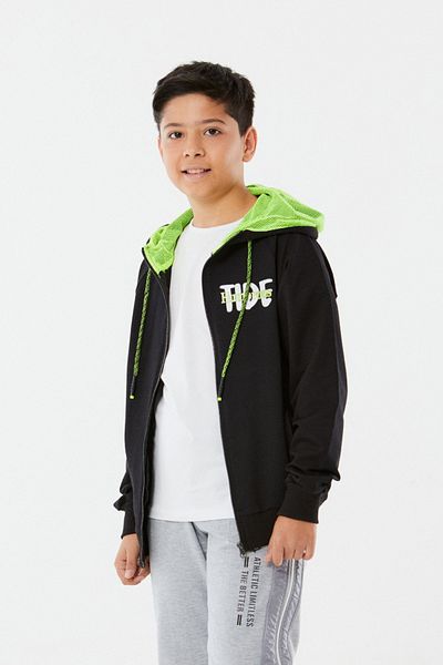 Fulla Moda Boy's Hooded Sweatshirt - Printed