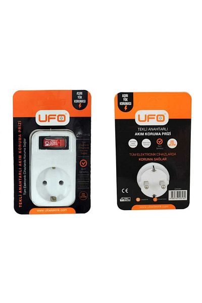 Elektrikçim Surge Protected Plug Socket White
