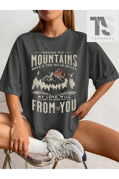 Tarzsokak Essnce slogan i majica sa otvorenim ramenima Mountain Sa deznom