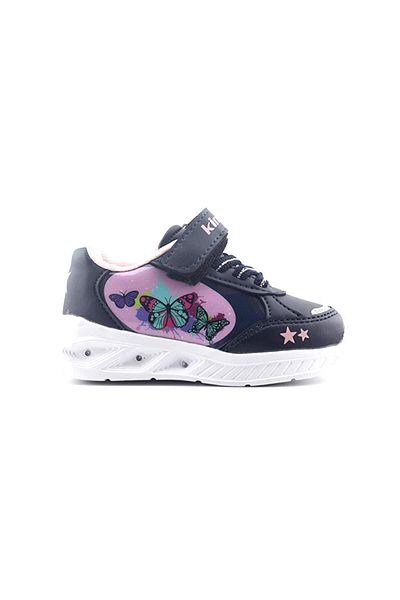 Kinetix Clio 2Pr Baby Navy Blue Pink Children's Sports Shoes