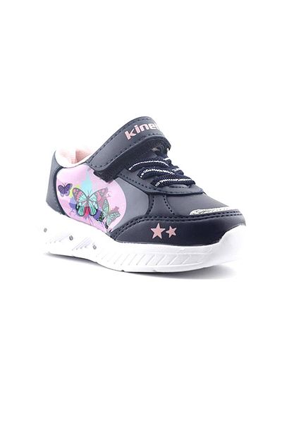 Kinetix Clio 2Pr Baby Navy Blue Pink Children's Sports Shoes