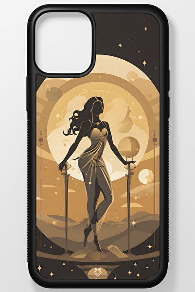 TREND Zodiac Burç Kırılmaz (Temperli) Cam Sert Plastik iPhone 13 Telefon Kılıfı