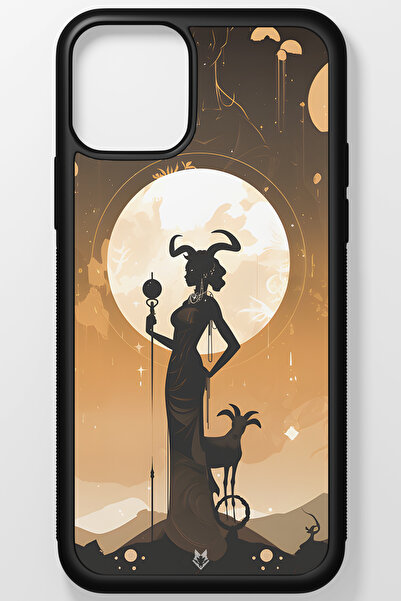 TREND Zodiac Burç Kırılmaz (Temperli) Cam Sert Plastik iPhone 13 Telefon Kılıfı