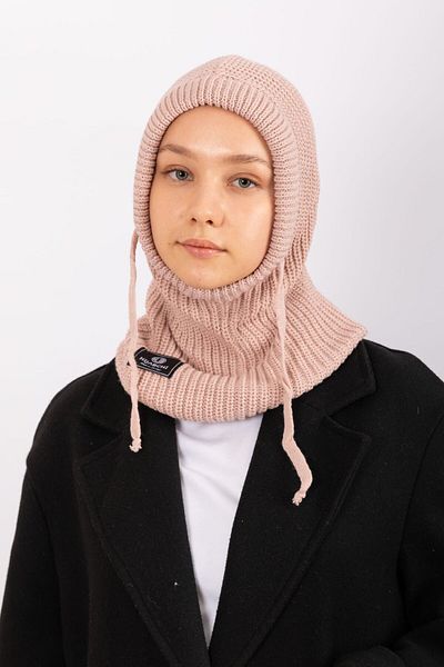 hijabchi Balaklava Knitwear Beret - Powder