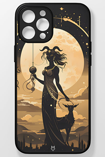 Zodiac Burç Kırılmaz (Temperli) Cam Sert Plastik iPhone 14 Plus Telefon Kılıfı
