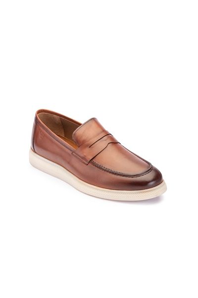 LUCIANO BELLINI C-20103 Tan Leather Men's Shoes