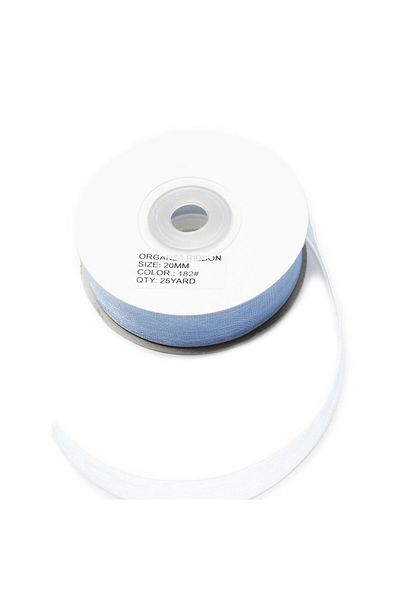 YENİ HEDİYELİK DÜNYAM Κορδέλα Organza 2cm-23mt-μπλε Μοντέλο