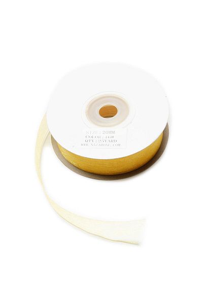 YENİ HEDİYELİK DÜNYAM Organza Ribbon 2cm-23mt-yellow - Special Model