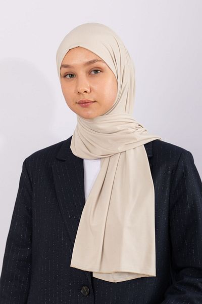 hijabchi Εισαγόμενο Premium Jersey - Αμύγδαλο