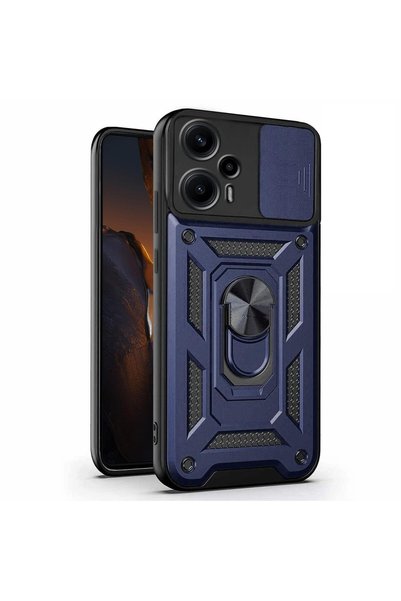 Microsonic Xiaomi Poco F5 Case Impact Resistant Navy Blue