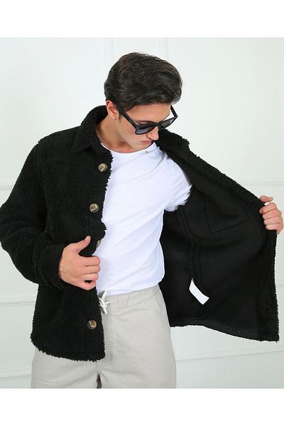 Twister Jeans Плътно плюшено яке с копчета и джоб Pole J58-01