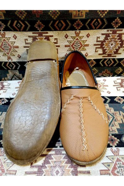 Osmanlı Yemeni Dünyası Yemeni Çarık Avare Model Ottoman Yemeni World Tan Color