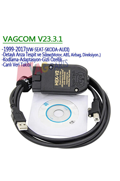 vagcom Vcds Arıza Tespit Kodlama Adaptasyon Uyumlu  - Vag-com Güncel Verisyon v23.3.1