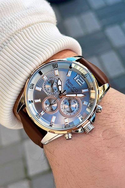 Ferrucci Function FCF.03265FK.05 Leather Cord Men's Wristwatch