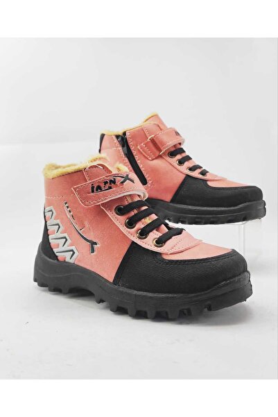 Mind Black İçi Kürklü Cırt Cırtlı Fermuarlı Çocuk Botu