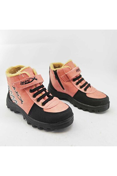 Mind Black İçi Kürklü Cırt Cırtlı Fermuarlı Çocuk Botu
