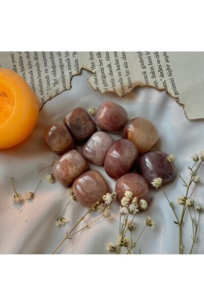 Elifsu Jewelry Güneş Taşı Tamburlanmış Doğal Taş