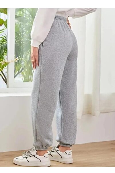 FİTGO Pantaloni de sport Jogger unisex cu talie înaltă - picior din cauciuc