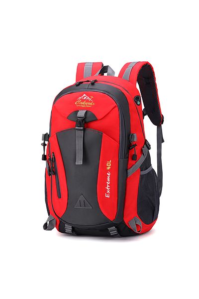 Bliss Red Imported Multipocket Waterproof Outdoor Mountaineer Sports Bag 40 lt