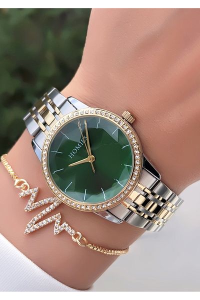 Homies HOMİES BRAND NEW SEASON WOMEN'S WRISTWATCH WITH BRACELET GIFT