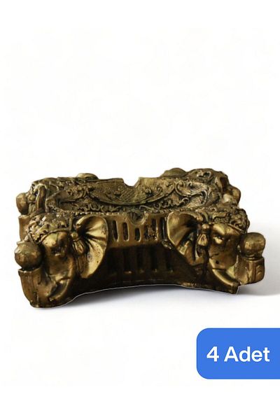 Evene Decorative Ashtray Gold Antique - 4 Pieces Model 6