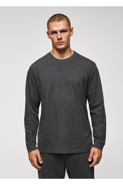 MANGO Man Pyjama-Anzug aus Baumwolle