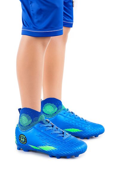 Kiko Kids 142 FKP High-Top Crampon Grass Field Jungen-Fußballschuhe