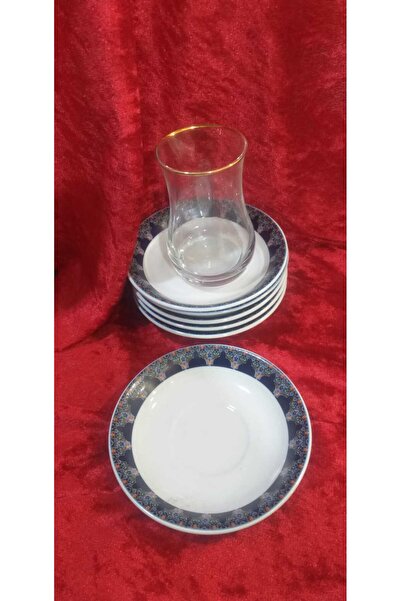 sıradışıhediyem İsfahan hub leydi rüyam 6'lı çay tabağı cerez tabağı