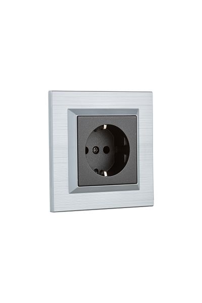 OVİVO Silver Black Soiled Socket (Including Frame)